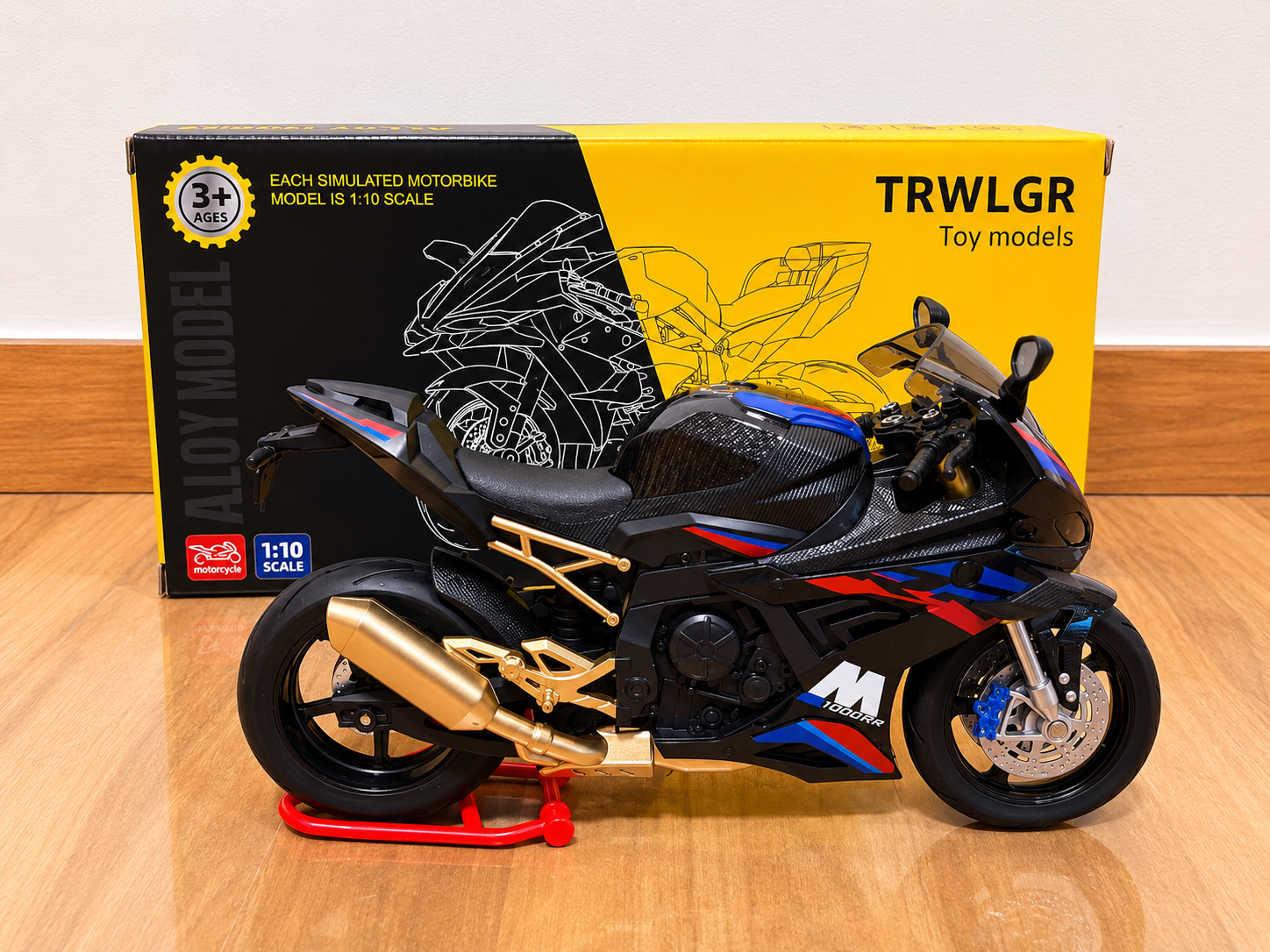 TRWLGR 1:10 Scale Sport Motorcycle Toy Model