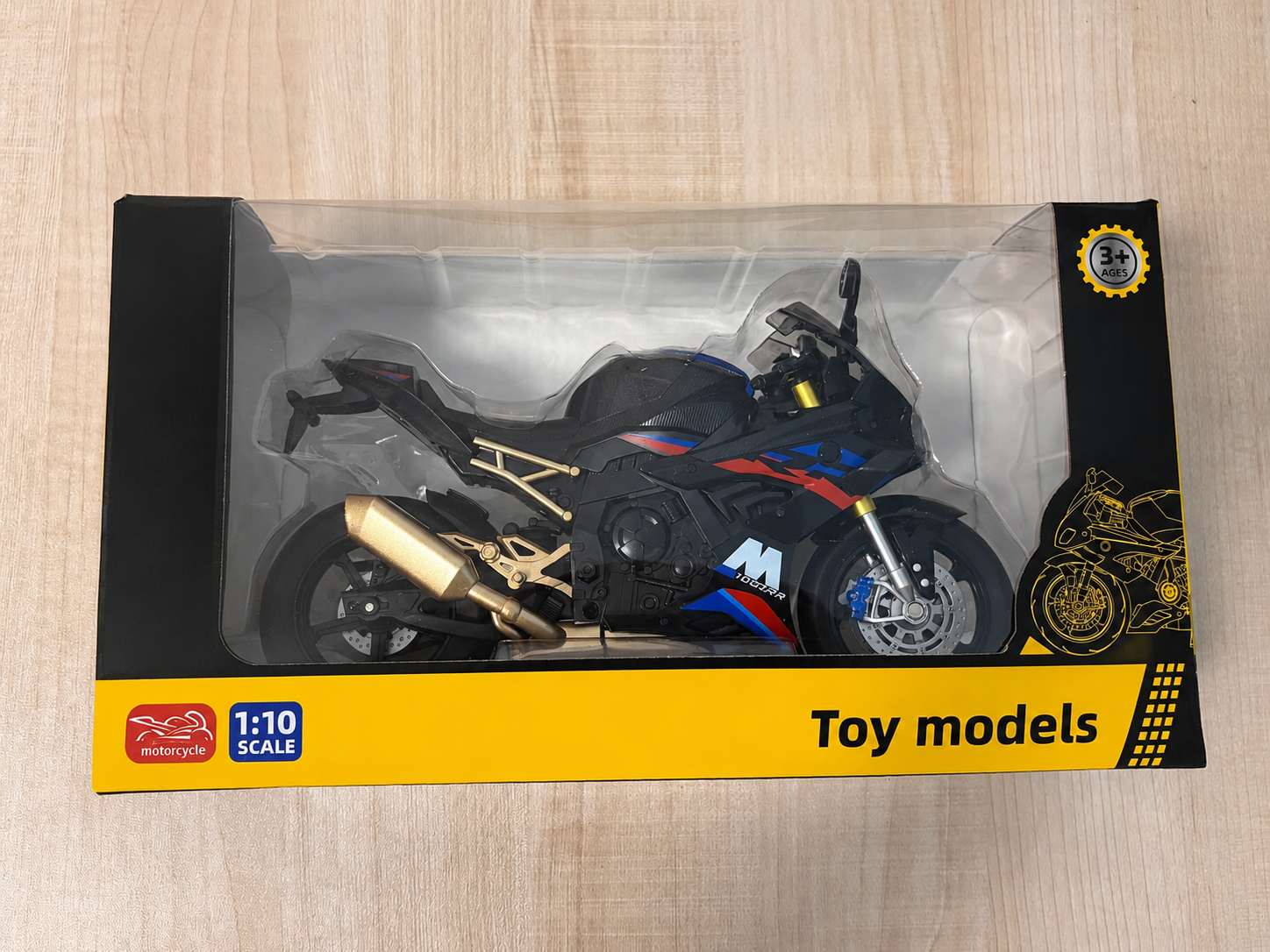 TRWLGR 1:10 Scale Sport Motorcycle Toy Model