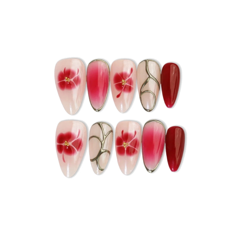 Red Pink Ombre